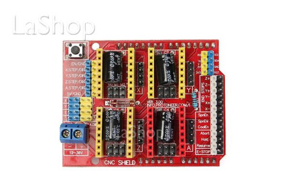 CNC Kit Para Arduino Shield + 4 X DRV8825 Modulos drives - Imagen 2